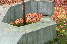 Memorial around a tree